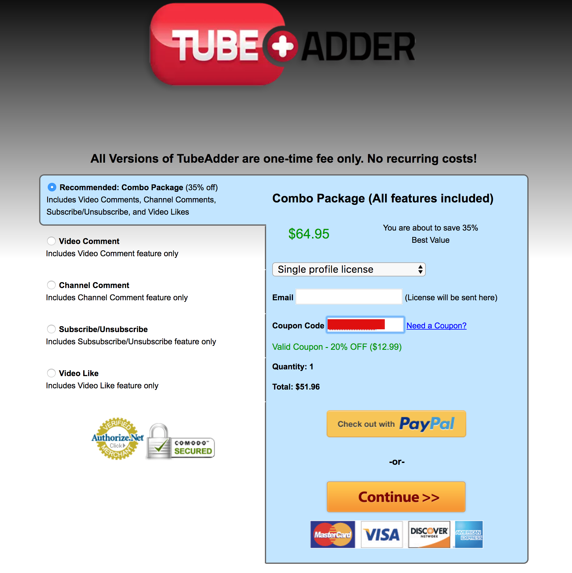 tube adder coupon code, tube adder discount, tube adder discount coupon